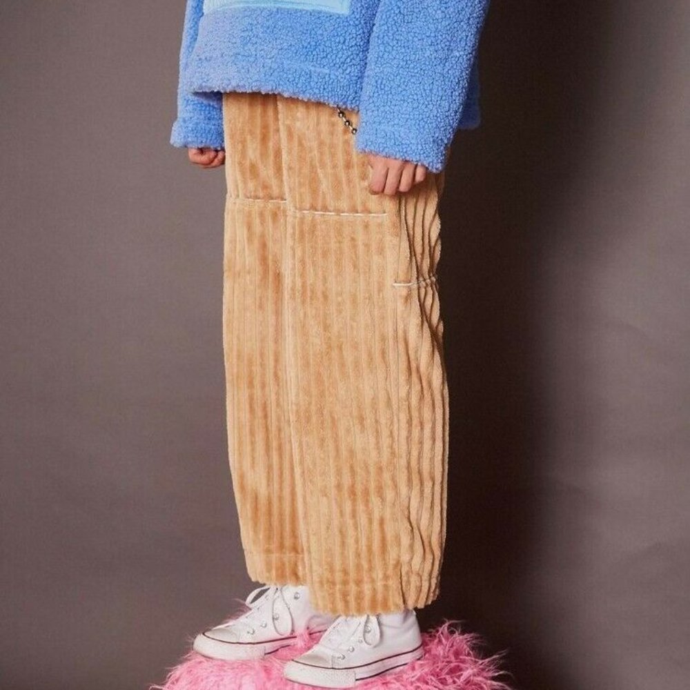 SOMEWHERE NOWHERE Jumbo Corduroy Pants V.2 Size S/M 24WX27L Beige